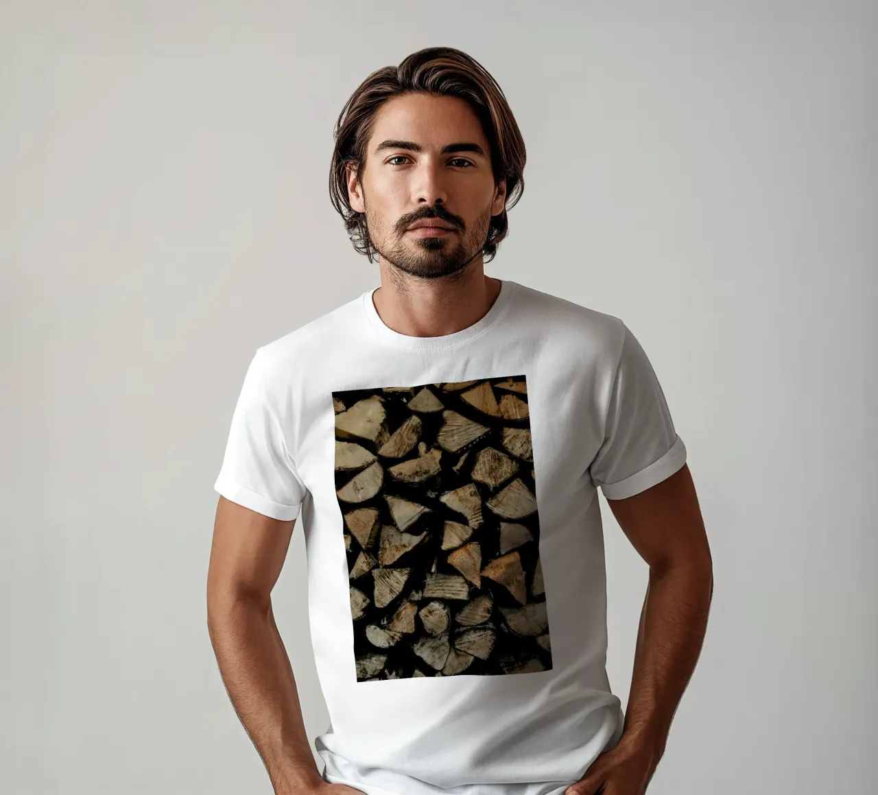 Woody Textures t-shirt da Sebastian Hilgetag