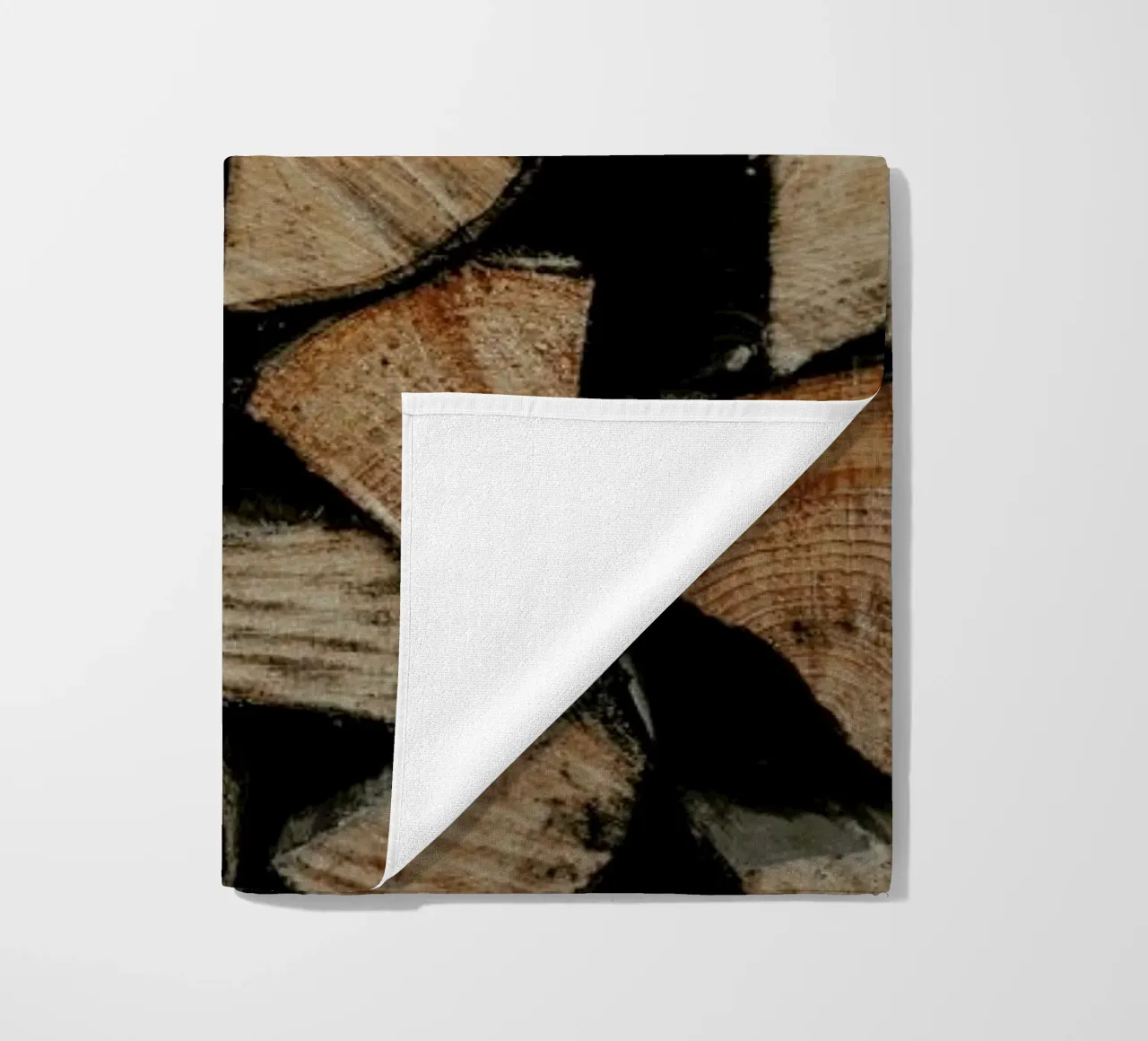Woody Textures beach towel by Sebastian Hilgetag