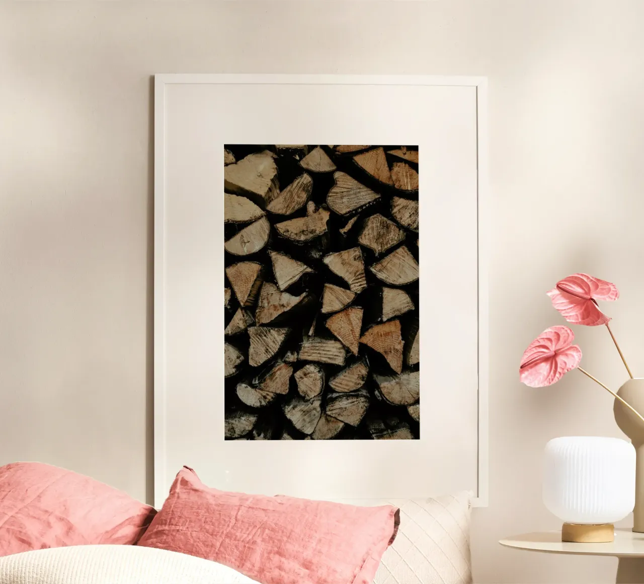Woody Textures poster con telaio in plastica da Sebastian Hilgetag