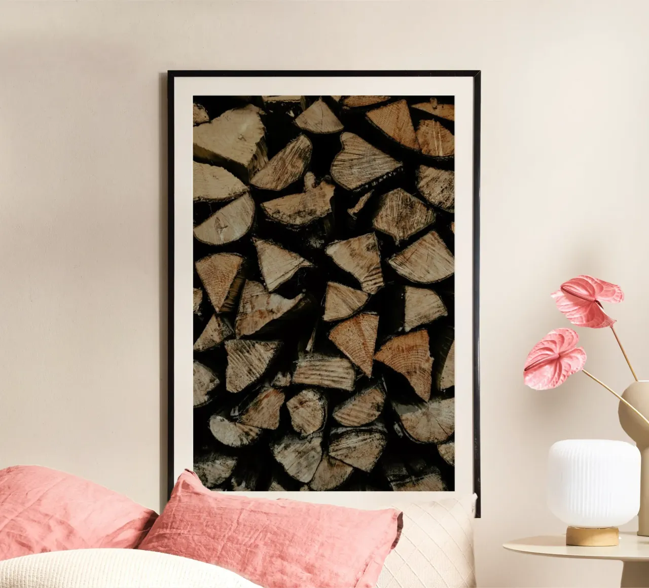 Woody Textures poster con telaio in plastica da Sebastian Hilgetag