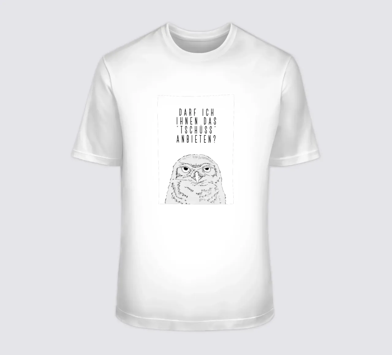 Tschüss - Grumpy owl t-shirt da BAINAI