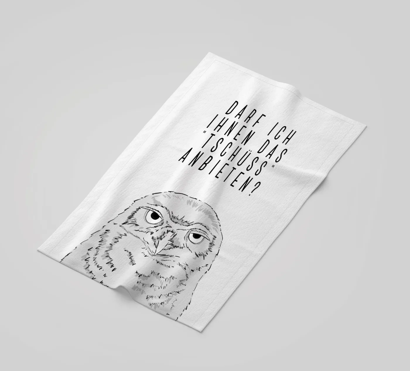 Tschüss - Grumpy owl telo mare da BAINAI