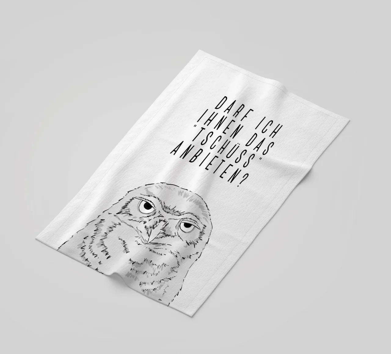 Tschüss - Grumpy owl telo mare da BAINAI