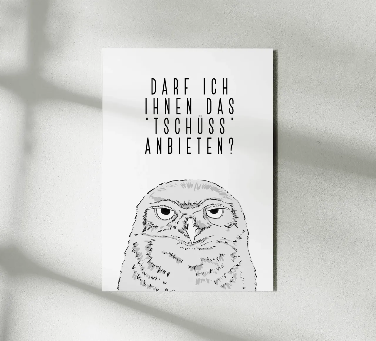 Tschüss - Grumpy owl forex plate by BAINAI