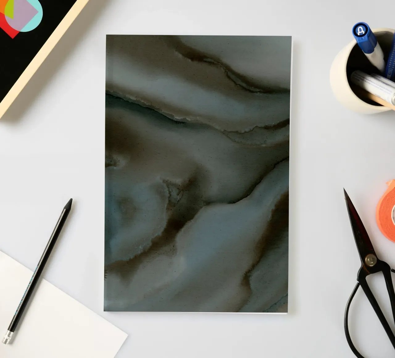 Wet Canvas 13 notebook by Shatha Al Dafai