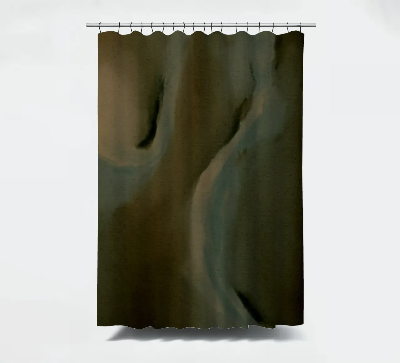 Wet Canvas 17 Duschvorhang von Shatha Al Dafai
