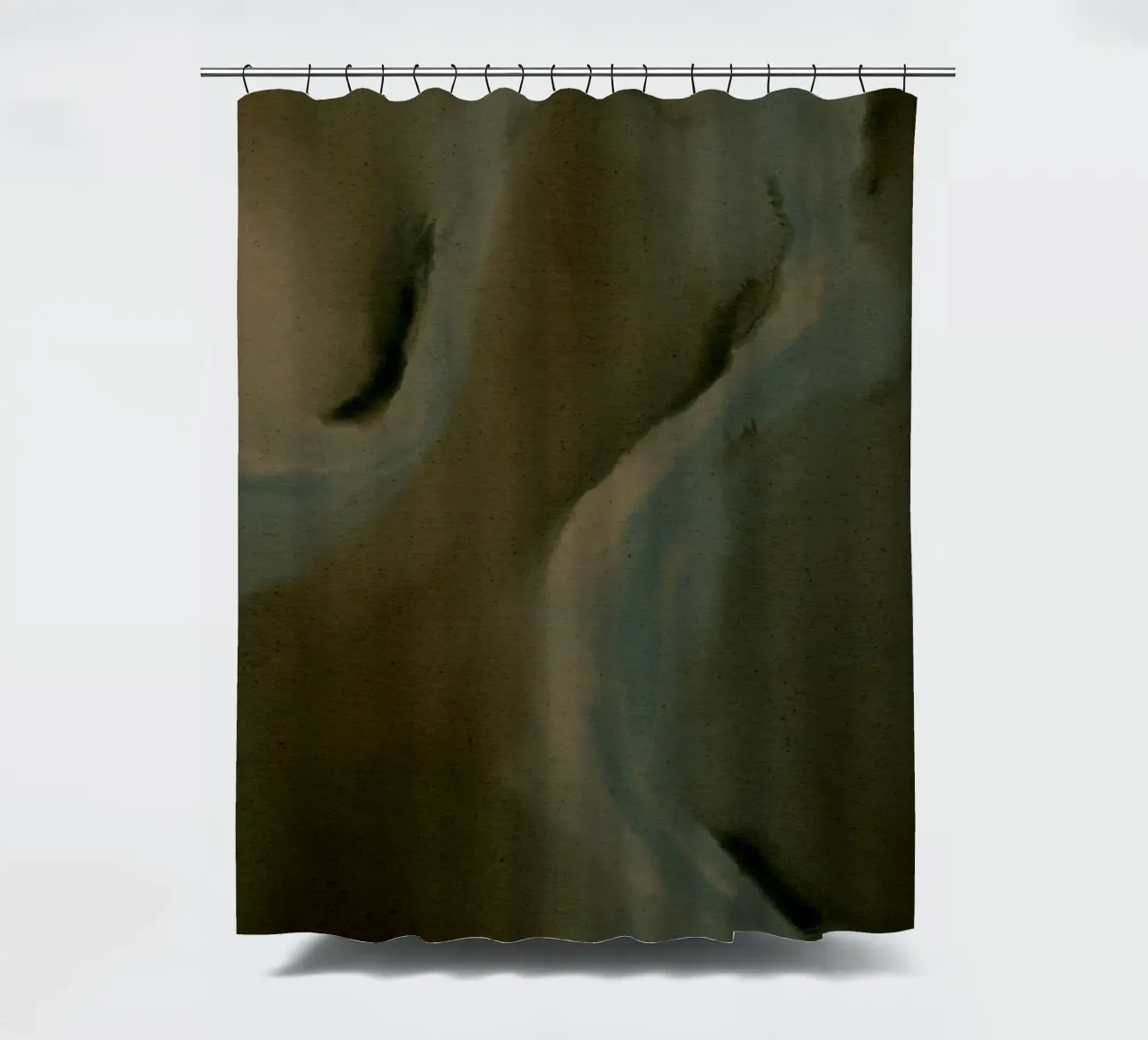 Wet Canvas 17 Duschvorhang von Shatha Al Dafai