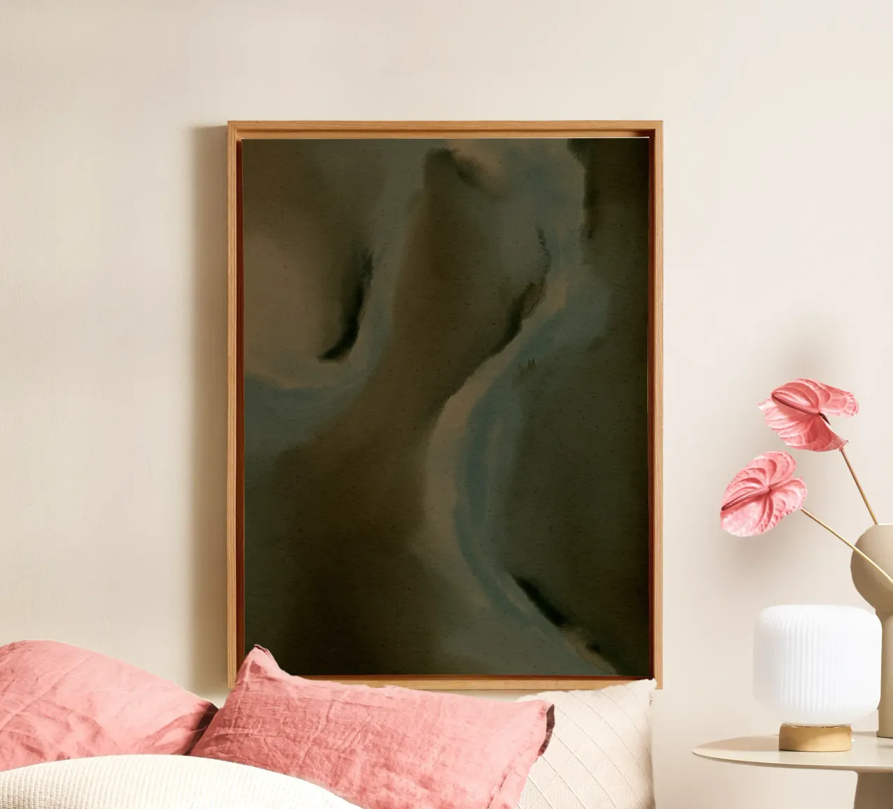 Wet Canvas 17 canvas van Shatha Al Dafai