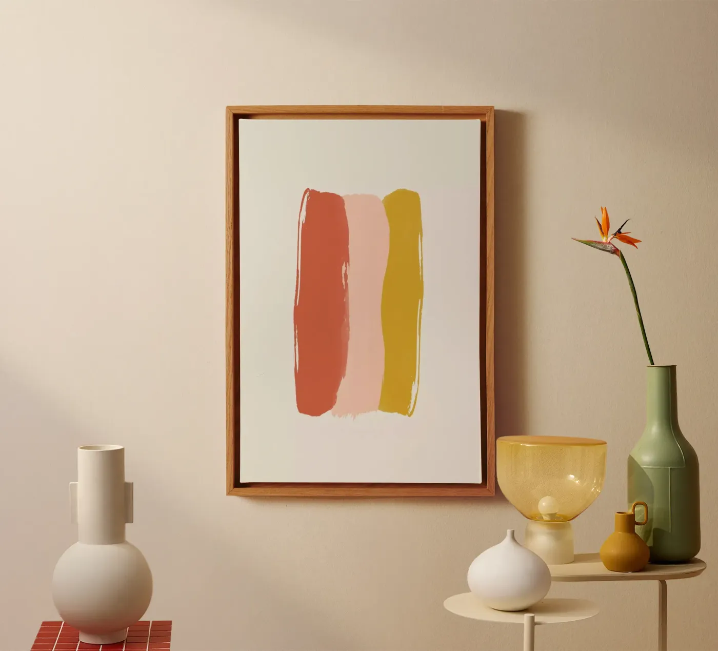 Sunset canvas van Pure