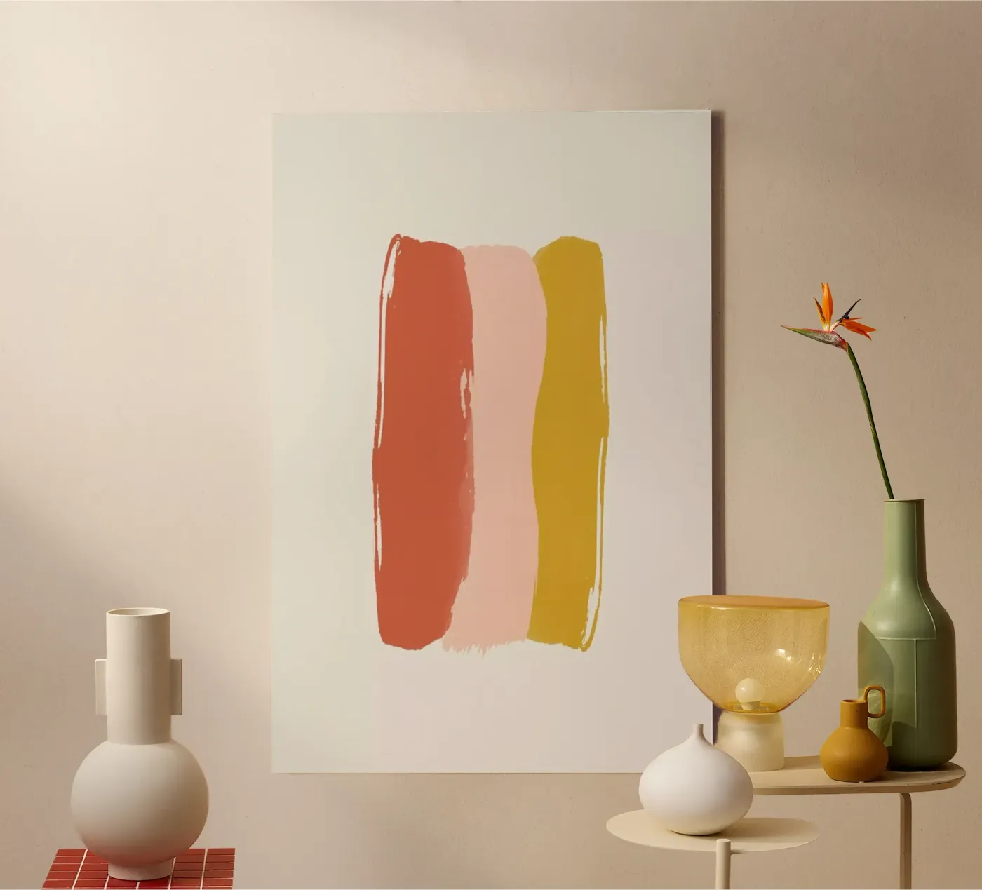 Sunset canvas van Pure