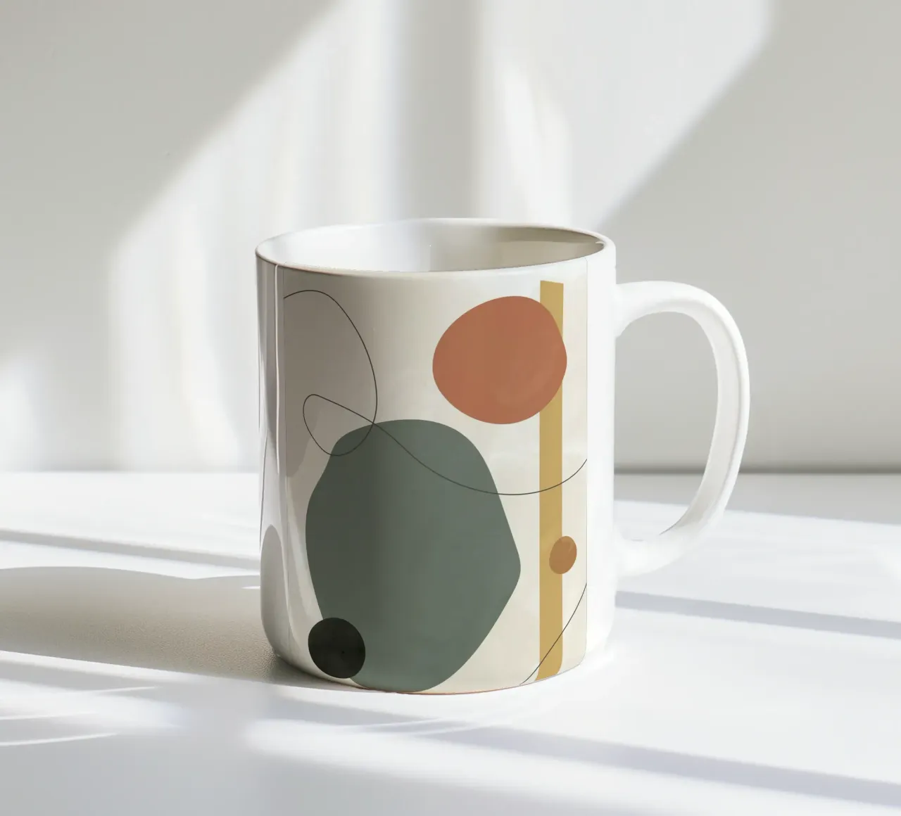 Minimalistisch figuur keramische mok van ARTVI-SHOP