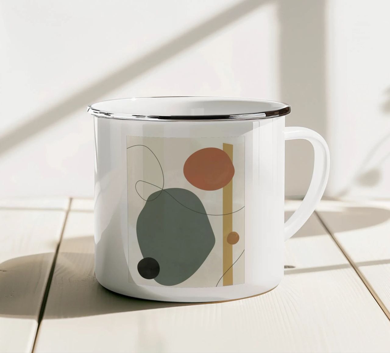 Figura minimalista tazza in smalto da ARTVI-SHOP