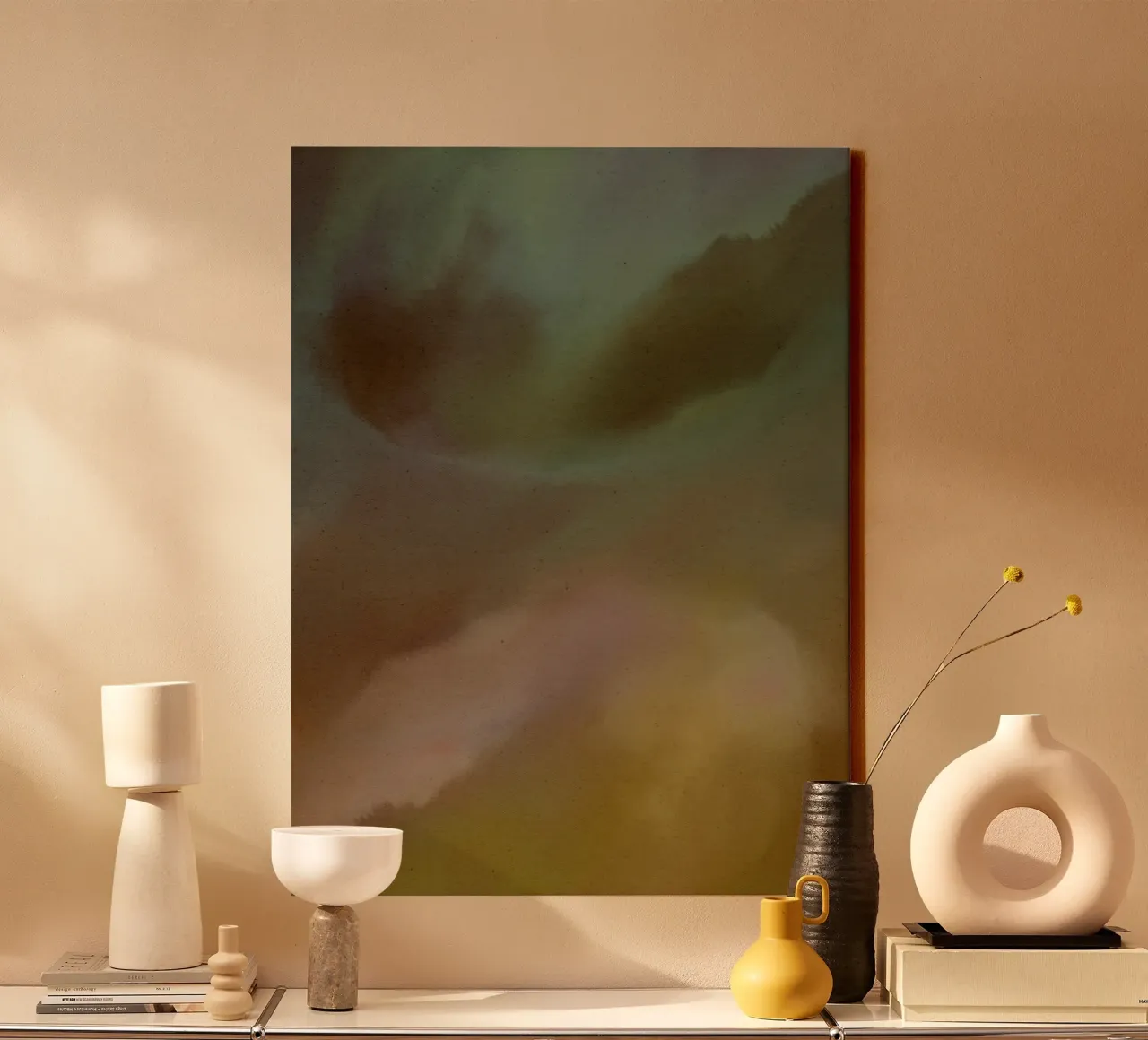 Wet Canvas 20 tela con Cornice a cassetta da Shatha Al Dafai