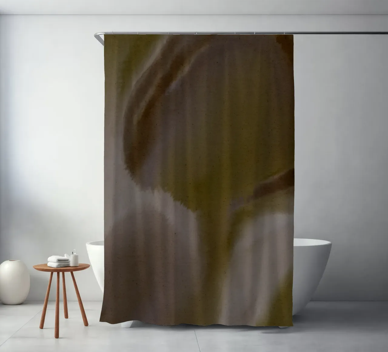Wet Canvas 22 Duschvorhang von Shatha Al Dafai