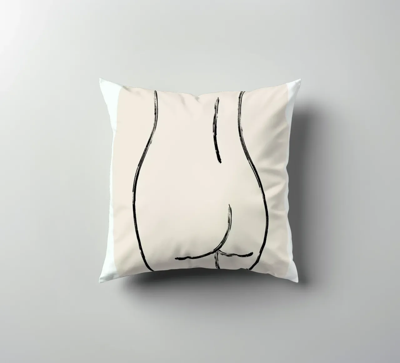 Nude On Stone Backdrop cuscino da Graphite