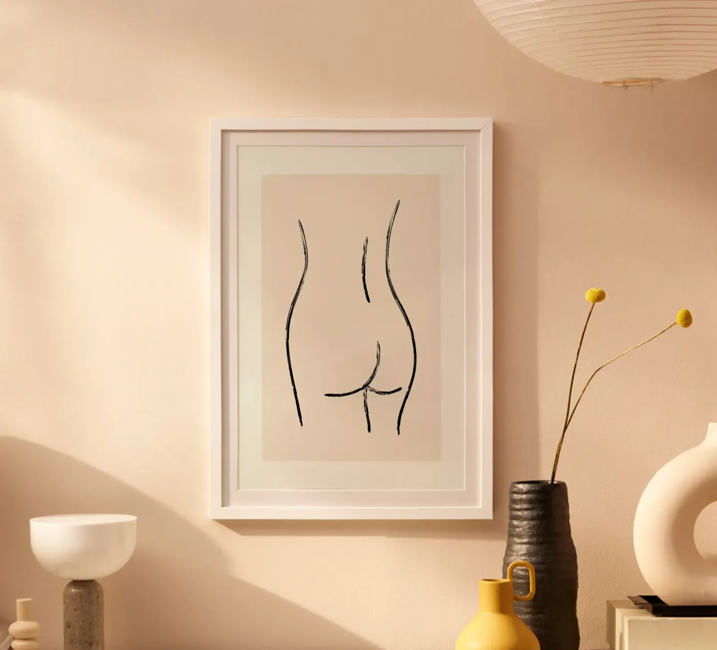 Nude On Stone Backdrop poster da Graphite