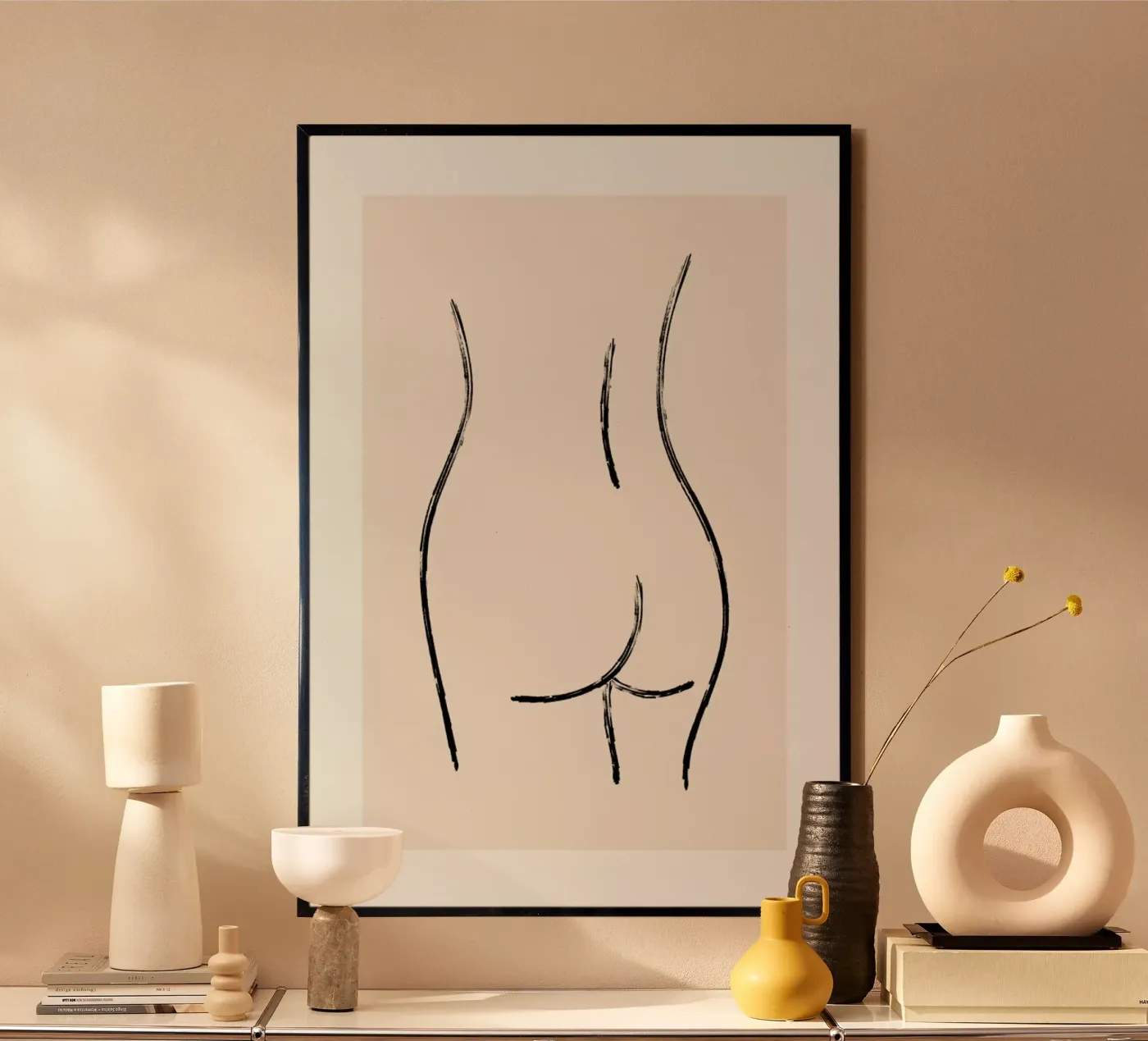 Nude On Stone Backdrop poster da Graphite