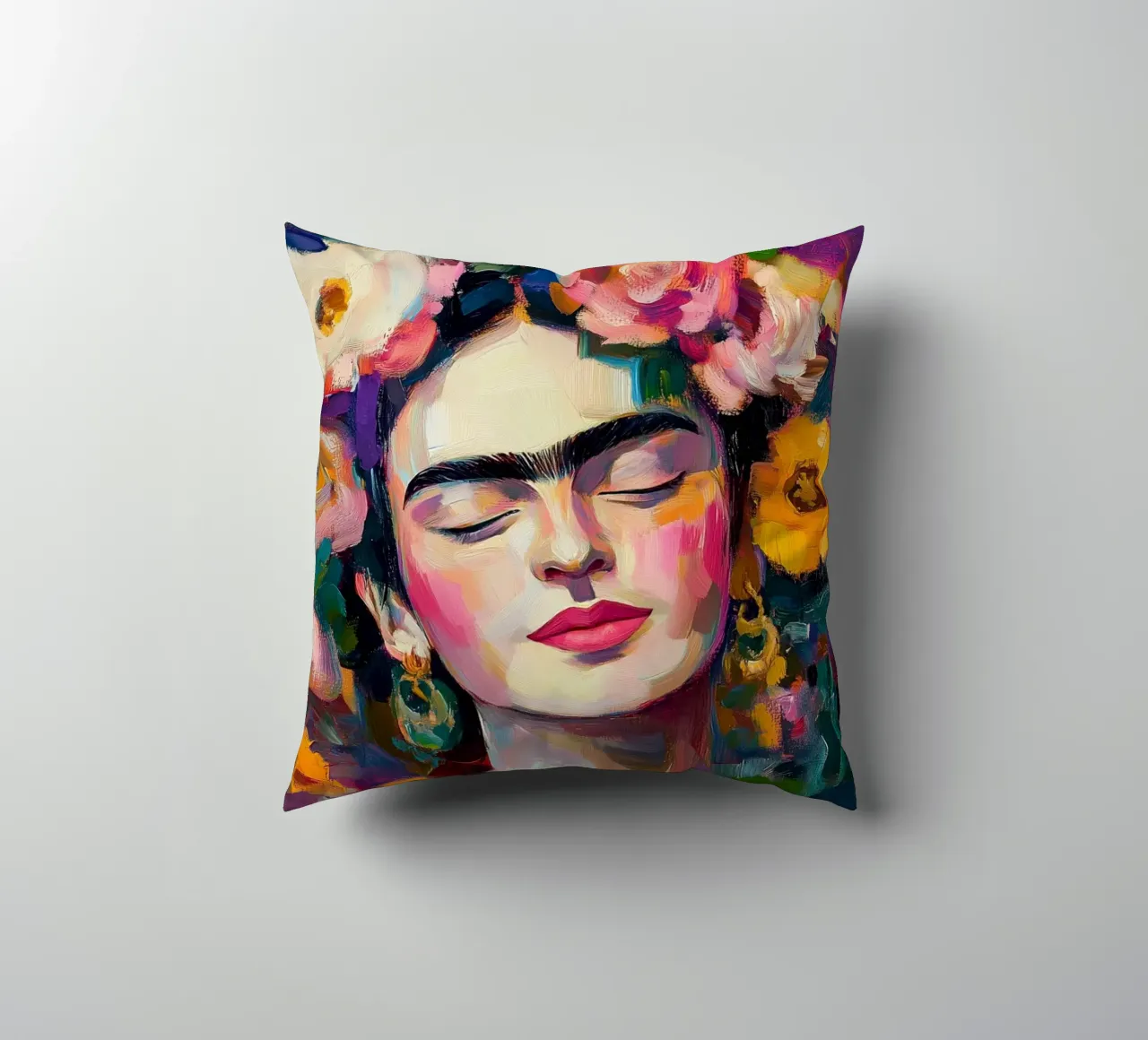 Frida Bellezza fiorita cuscino da Carinaprint