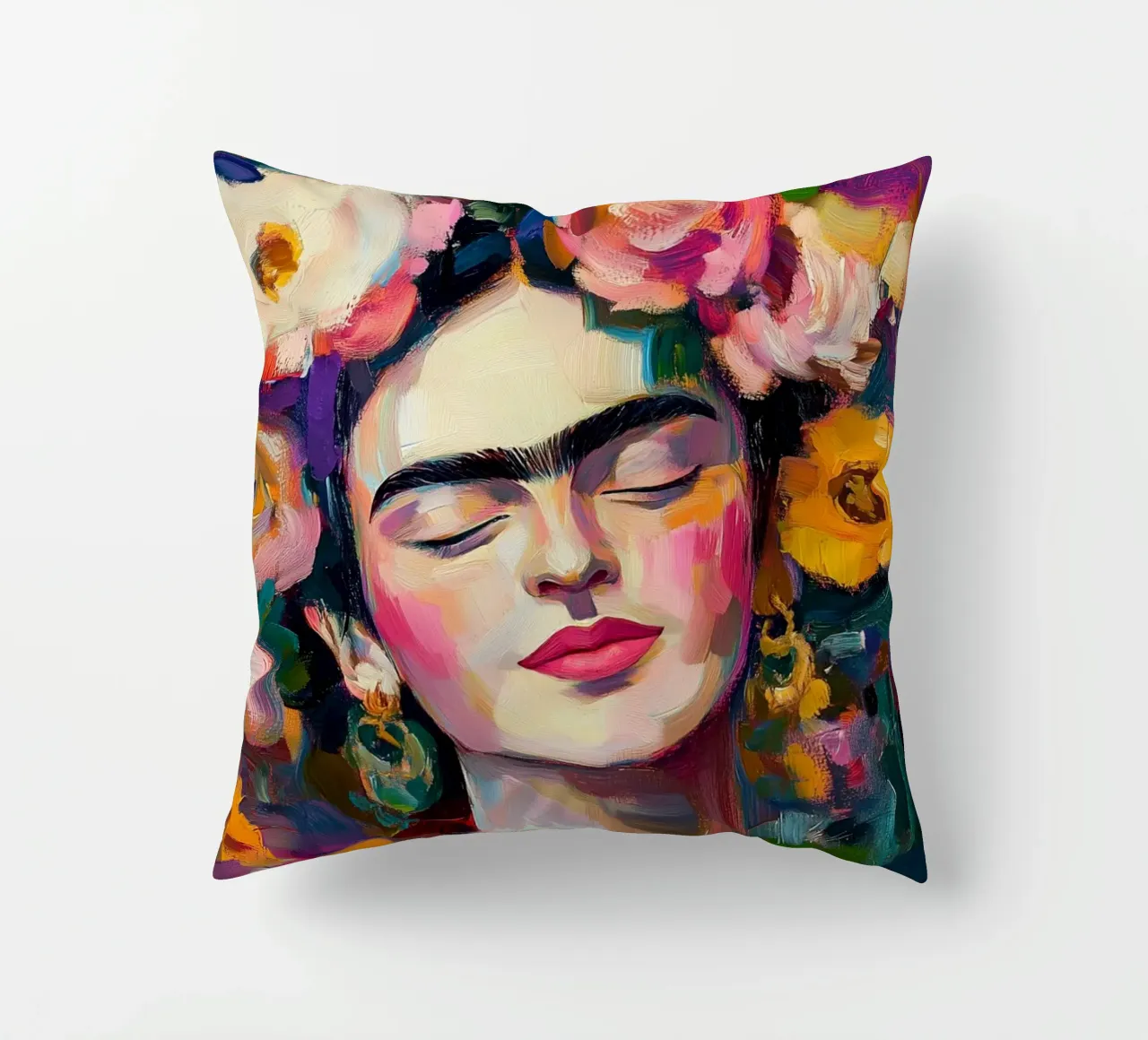Frida Bellezza fiorita cuscino da Carinaprint