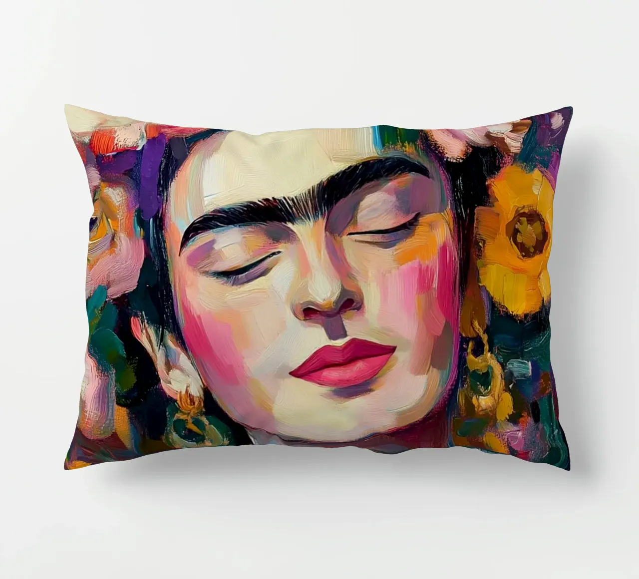 Frida Bellezza fiorita cuscino da Carinaprint