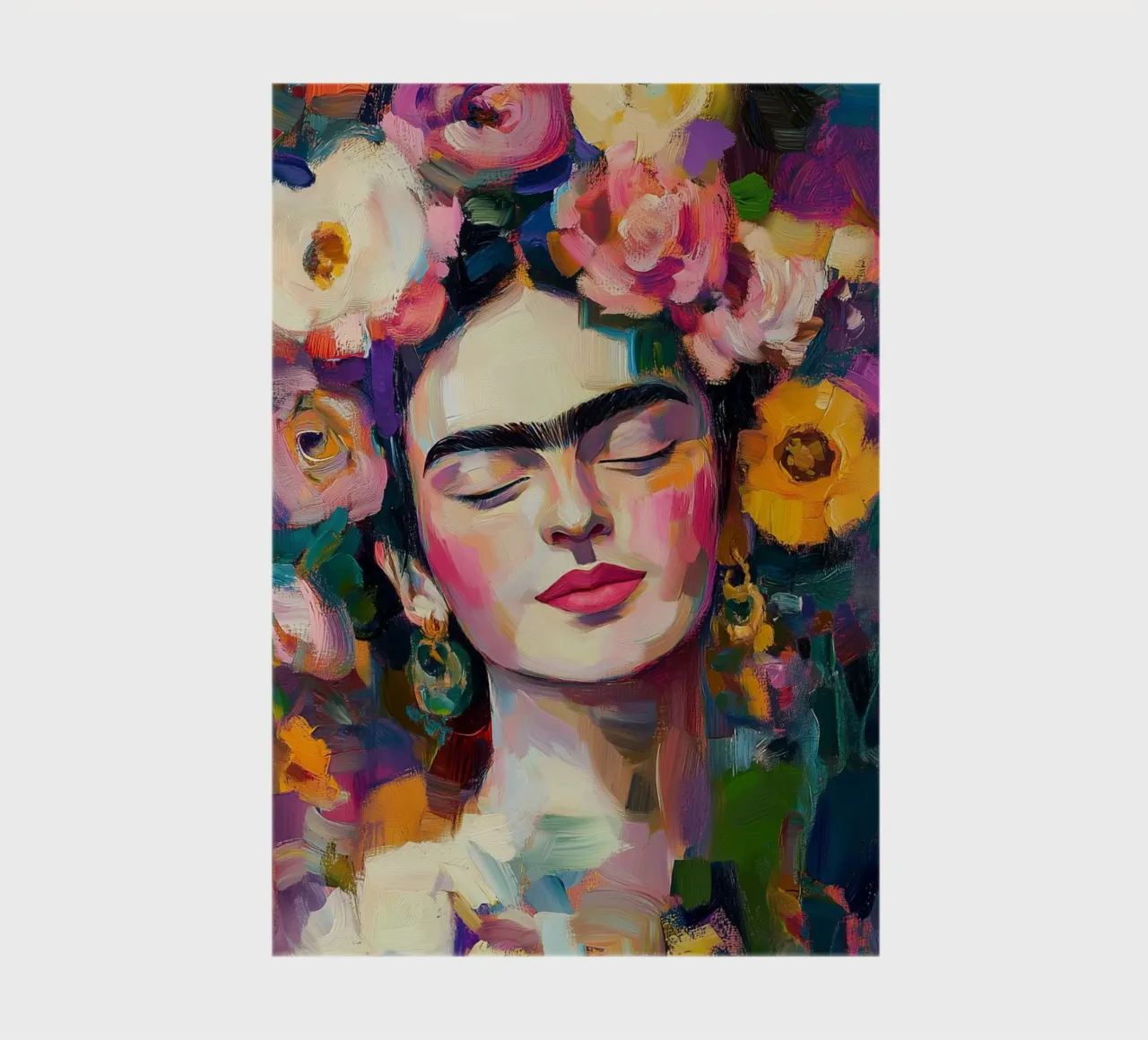 Frida Flowery beauty notebook by Carinaprint