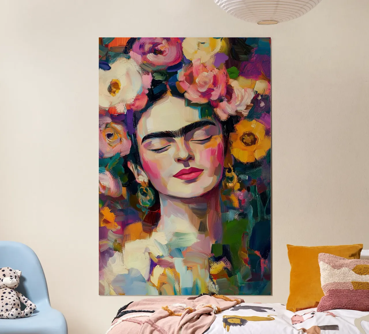Frida Flowery beauty hahnemühle by Carinaprint