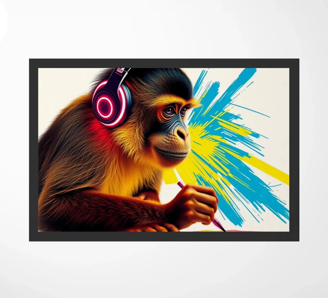 Calendar monkey doormat by Anita's Dream