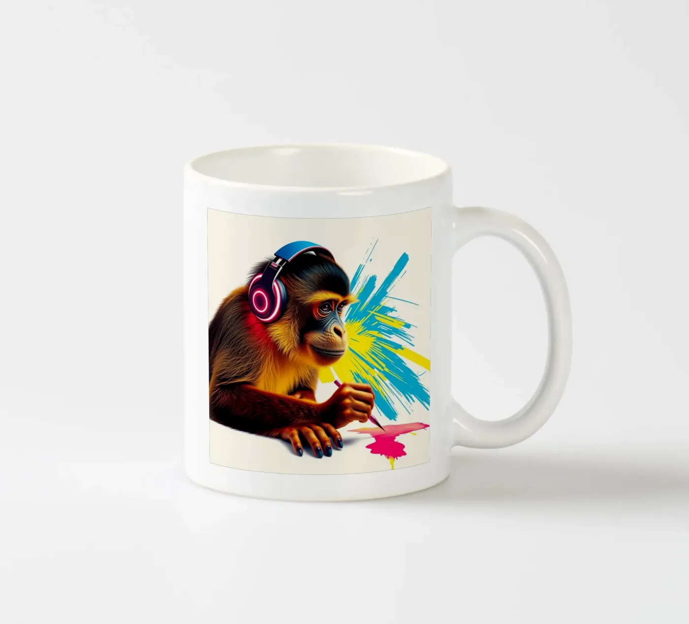 Calendar monkey ceramic mug by Anita's Dream