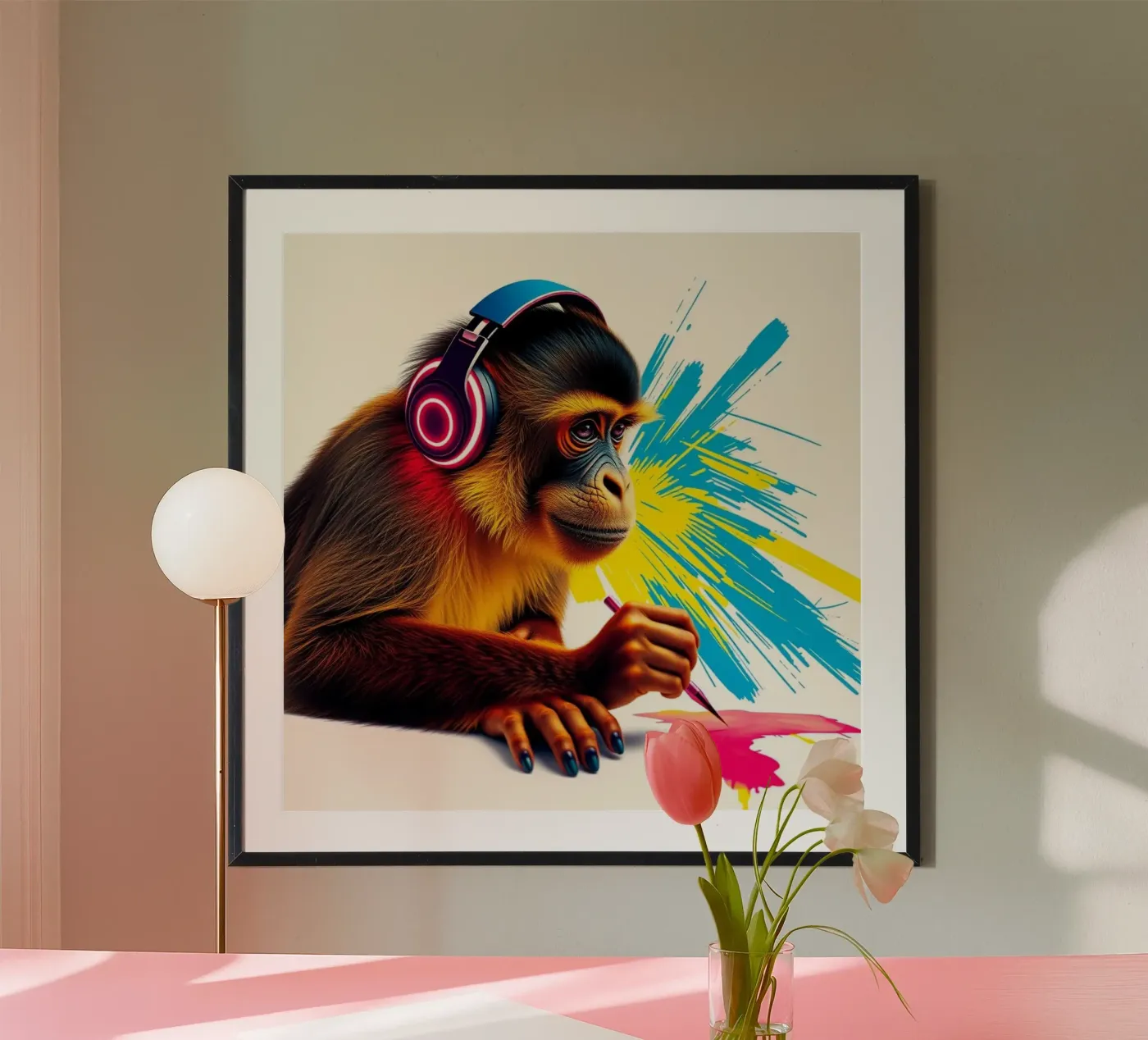 Calendar monkey Poster von Anita's Dream