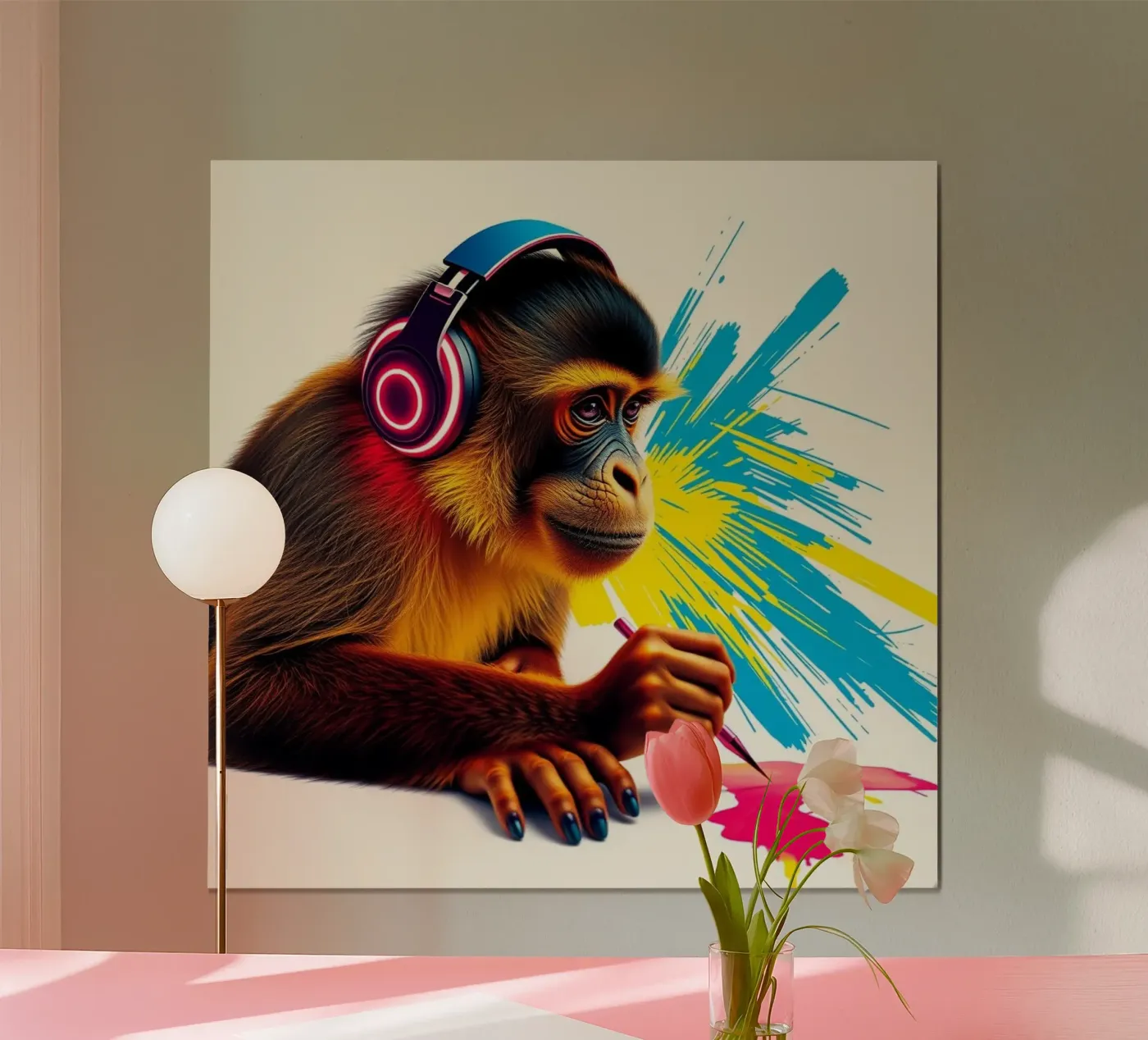 Calendar monkey Poster von Anita's Dream