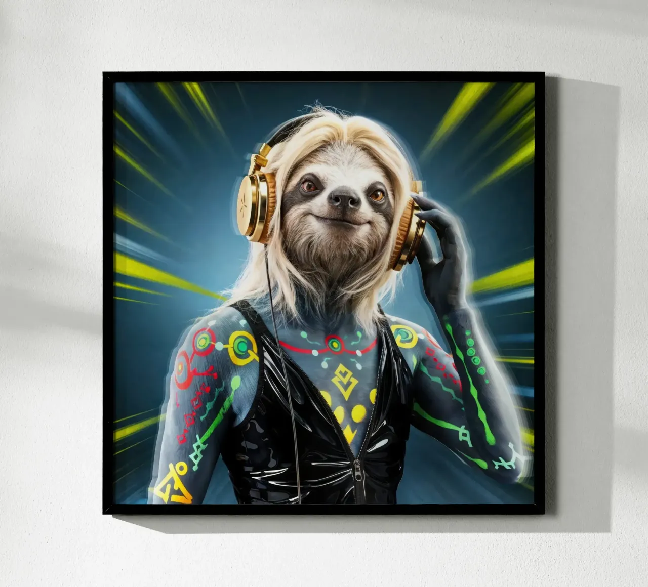 Faultier DJ Musik Fan poster da SlothStella