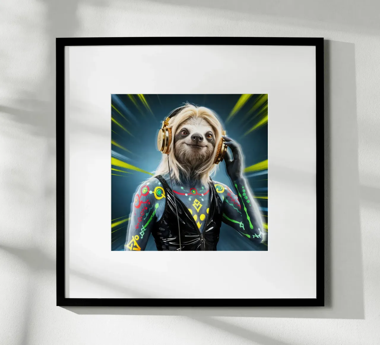 Faultier DJ Musik Fan poster da SlothStella