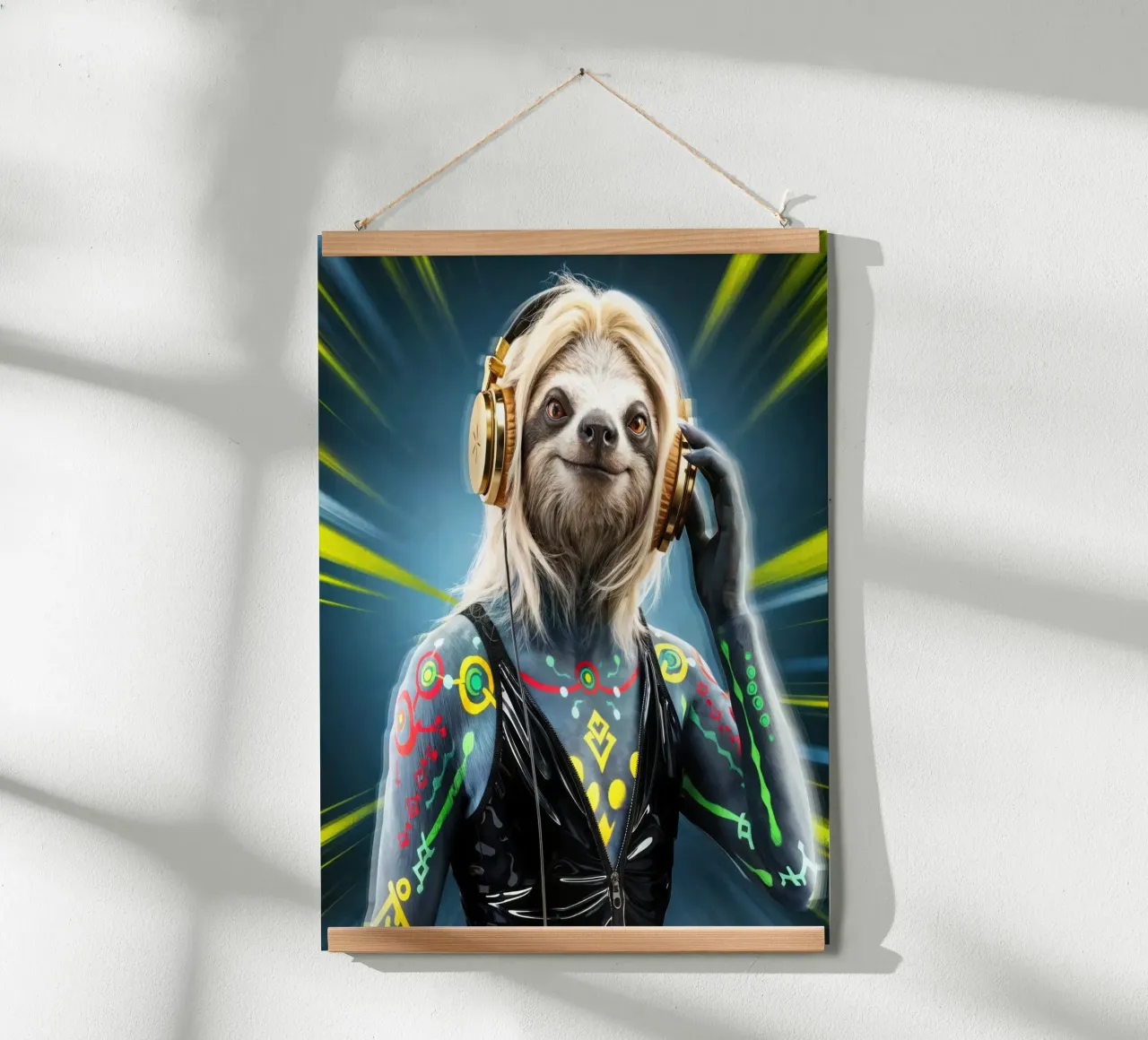Faultier DJ Musik Fan poster da SlothStella