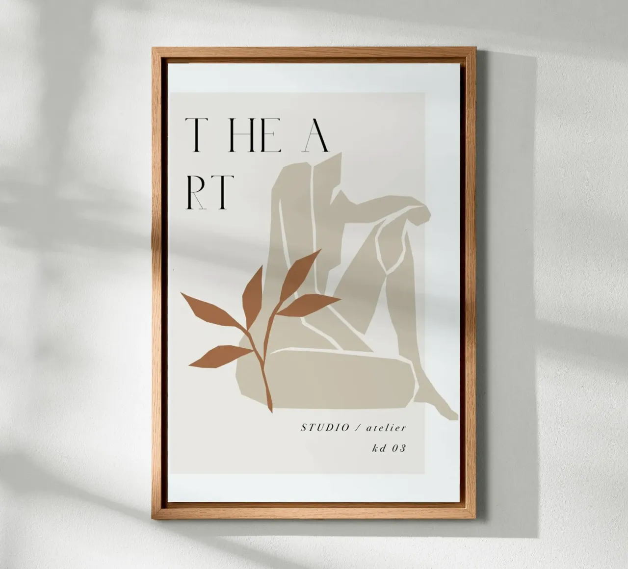 The Art No 3 tela con Cornice a cassetta da KRUTH DESIGN
