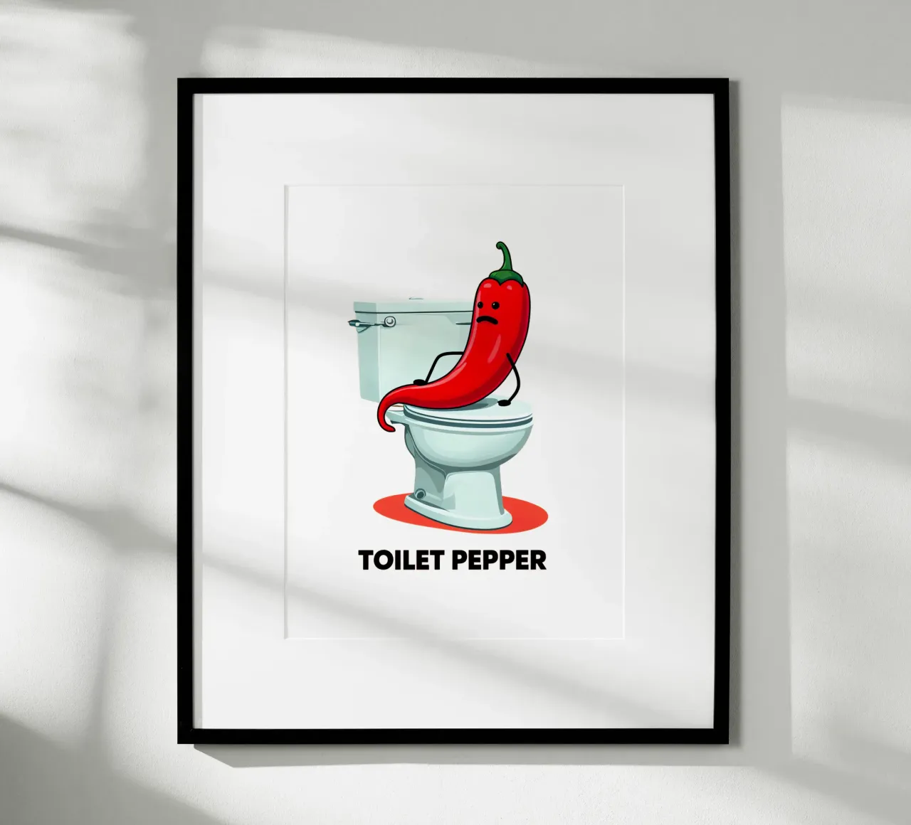 Pepe da toilette poster con telaio in alluminio da 🥝 KIWI STORE