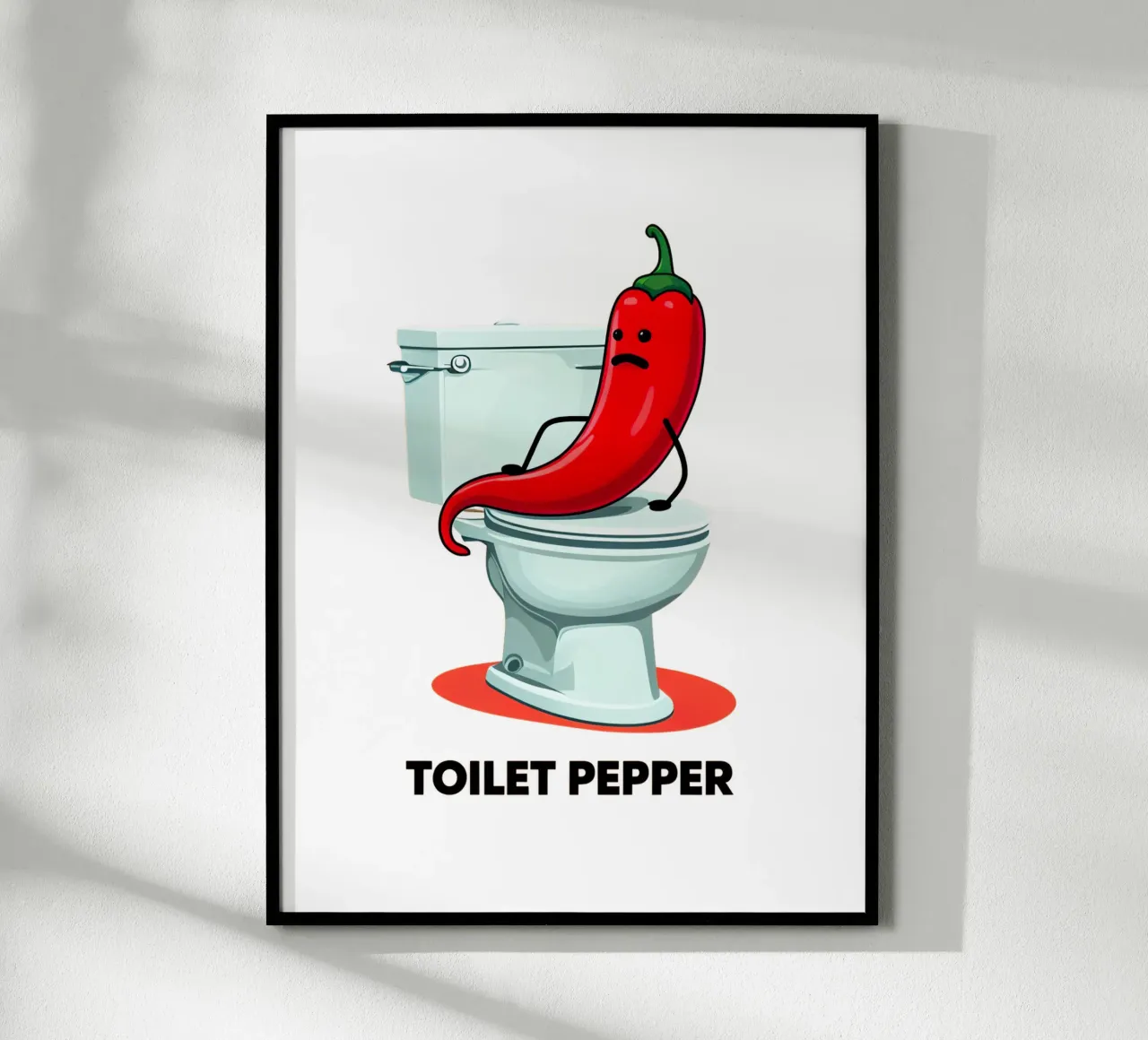 Pepe da toilette poster con telaio in alluminio da 🥝 KIWI STORE