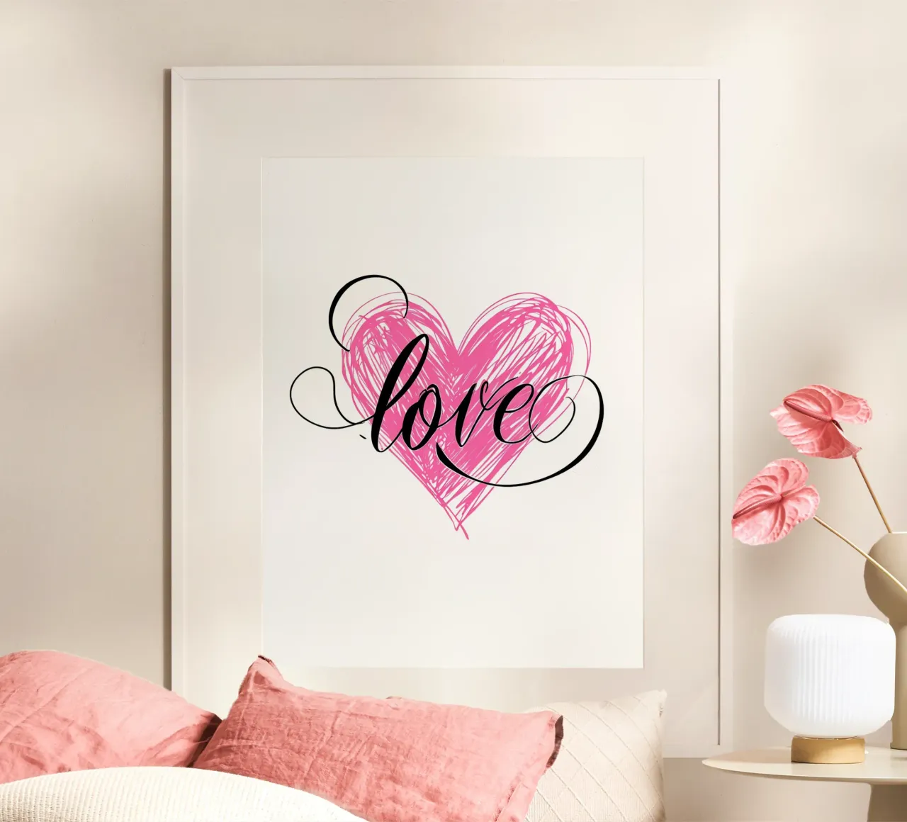 L'amore poster con telaio in plastica da 🥝 KIWI STORE