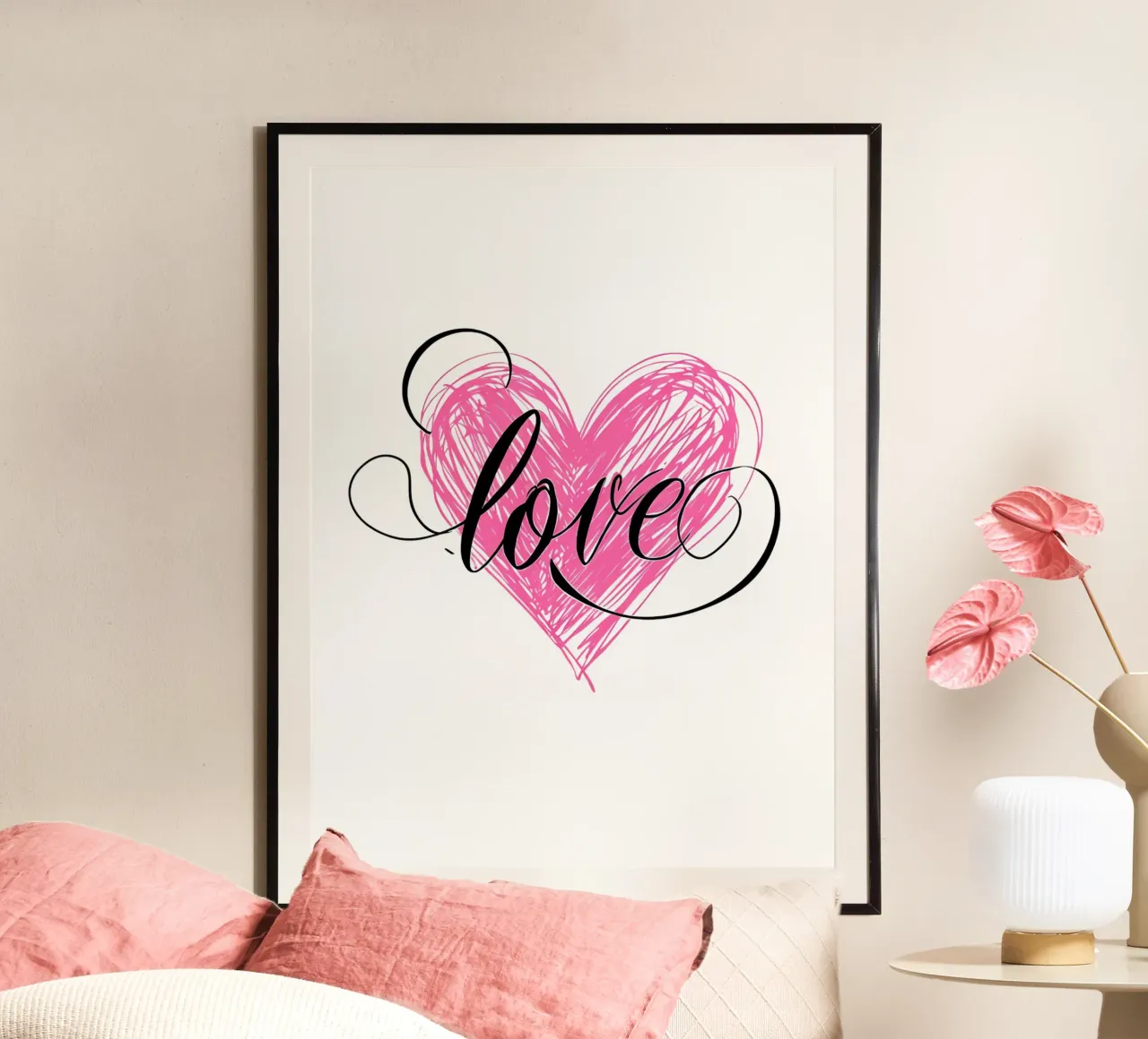 L'amore poster con telaio in plastica da 🥝 KIWI STORE