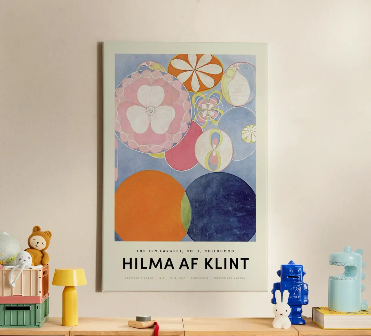Hilma af Klint - Childhood, No. 2 toile de Vintage by JUNIQE