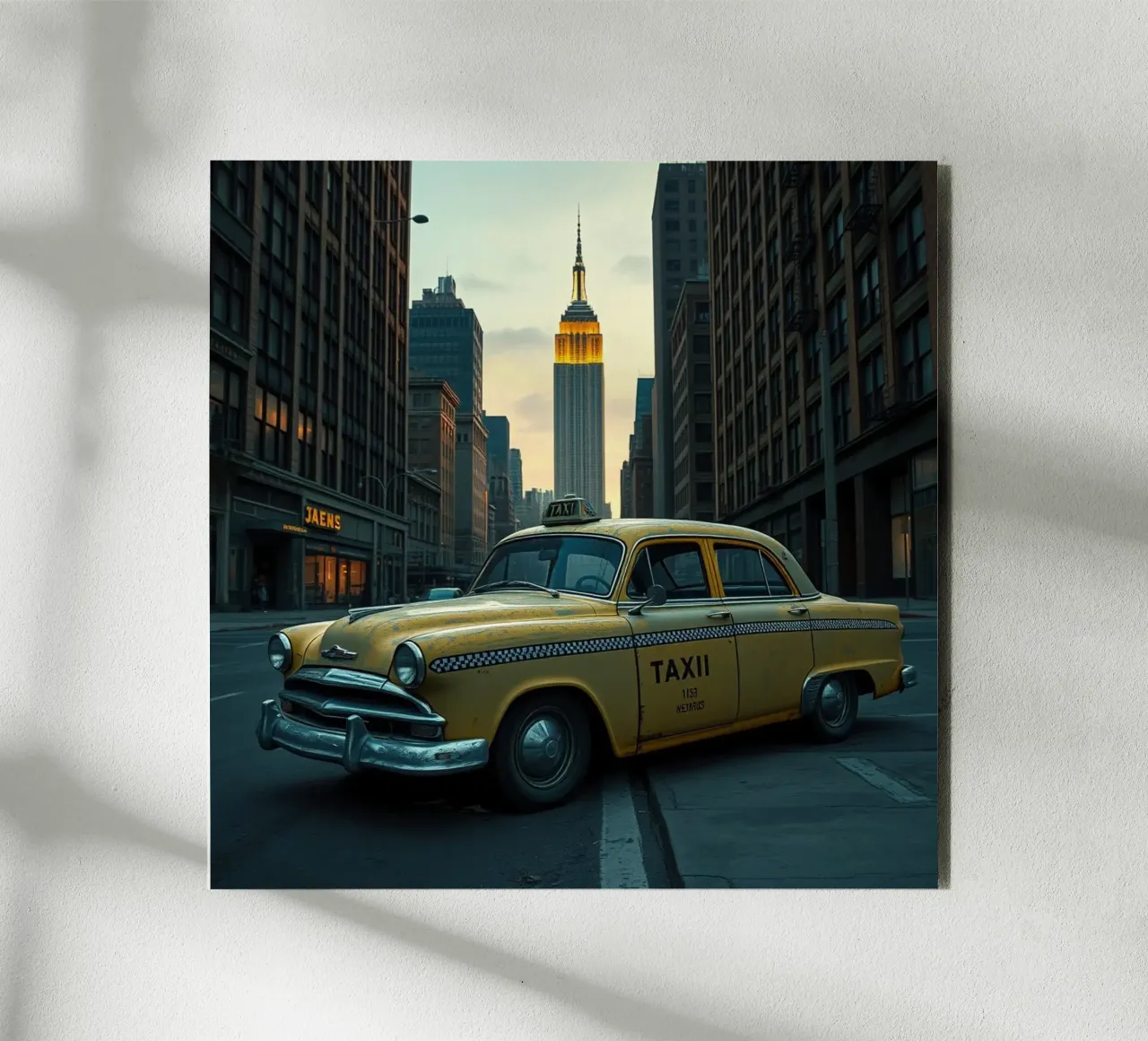 New York Taxi alu-dibond by Anita's Dream