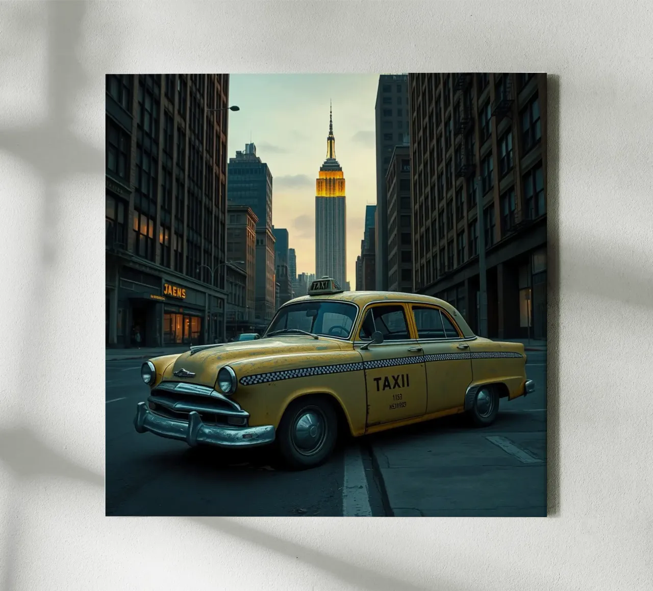 Taxi di New York tela con Cornice a cassetta da Anita's Dream
