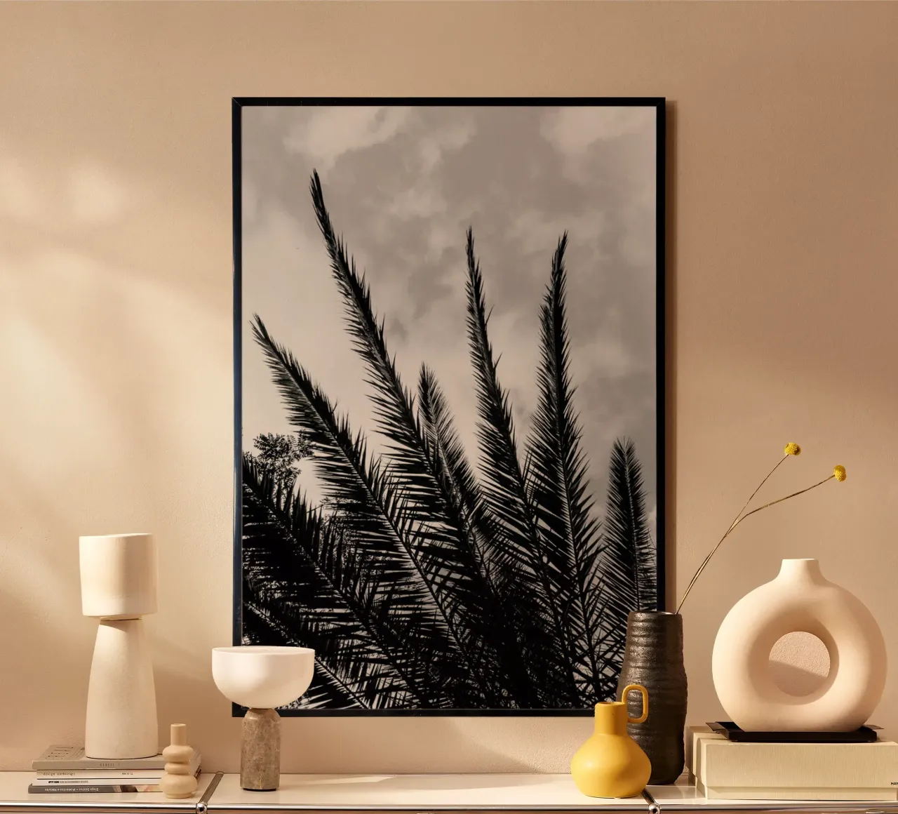 Palm Skies hahnemühle by Sebastian Hilgetag