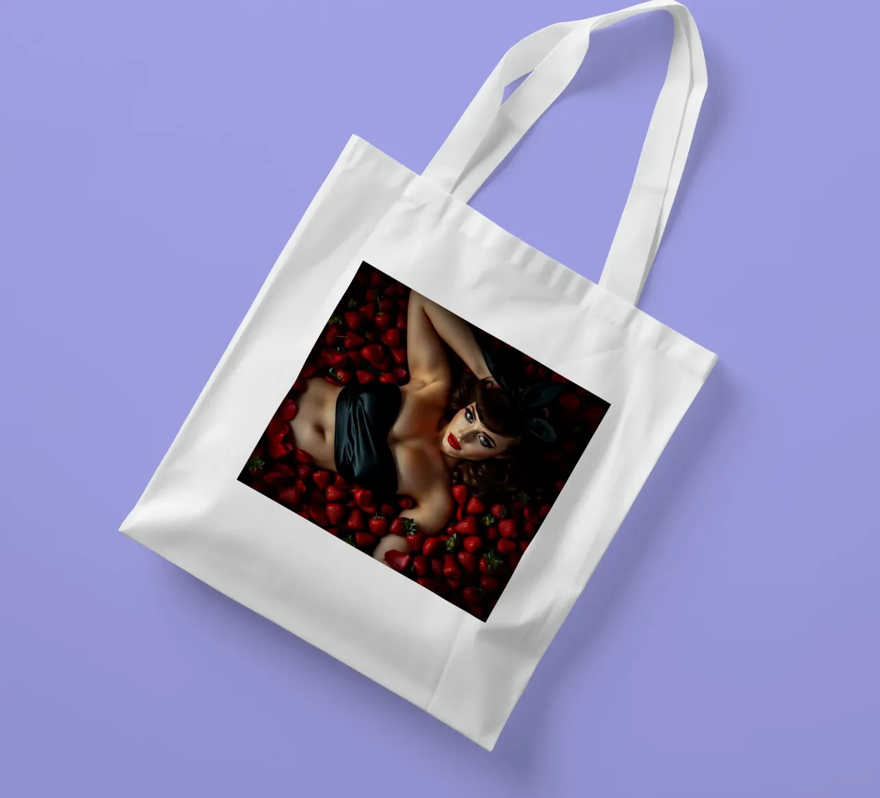 Strawberry Bath tote bag by Anita's Dream