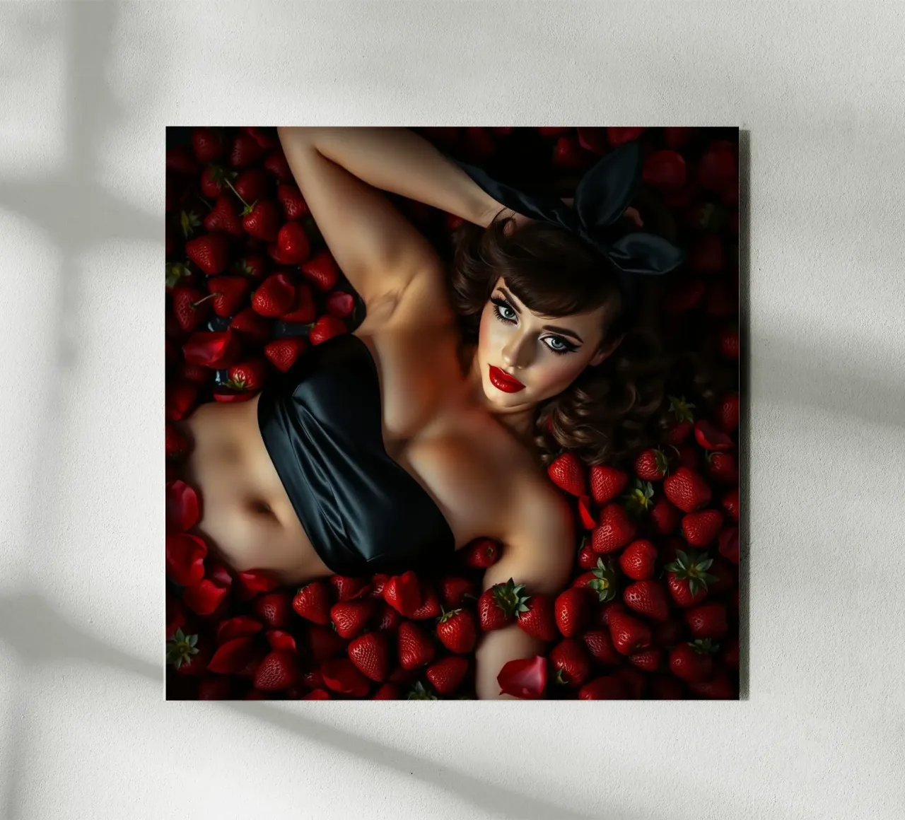 Bagno alla fragola alluminio dibond da Anita's Dream