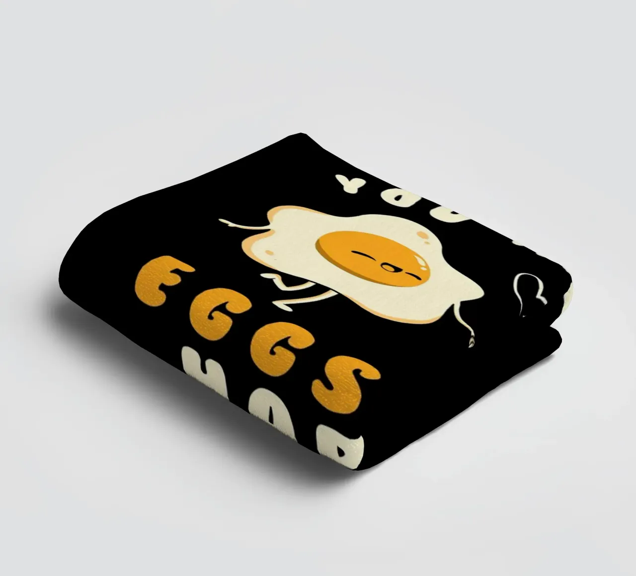 You Make Me Eggstra Happy towel by Tobe Fonseca