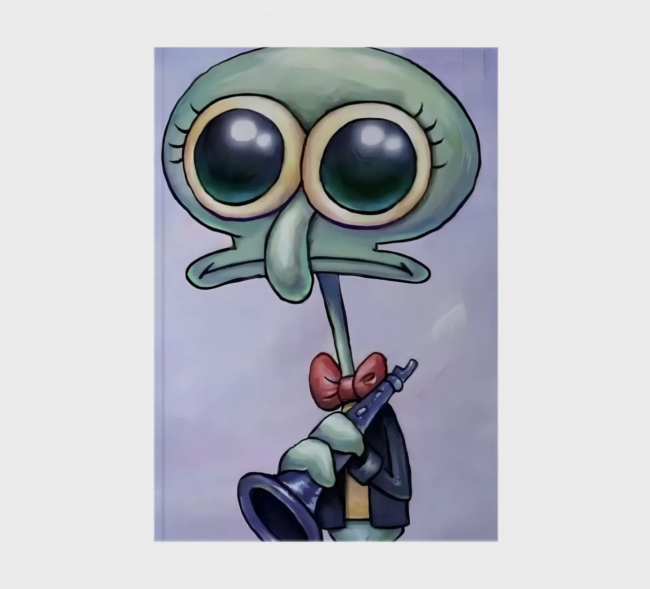 Young Squidward notebook by Low poly art