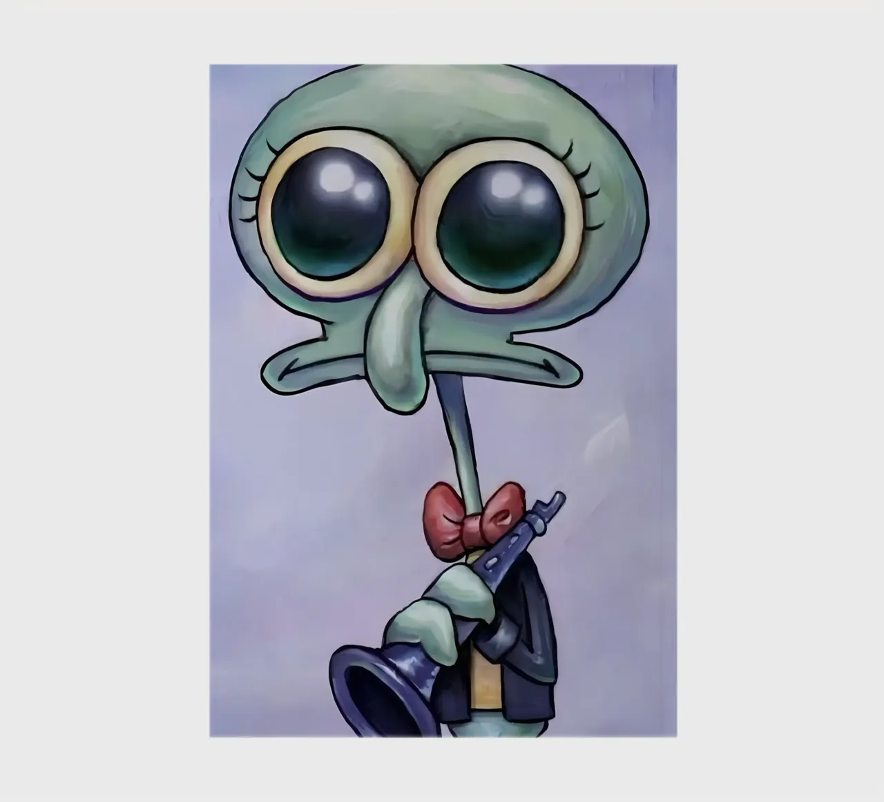 Young Squidward notebook by Low poly art