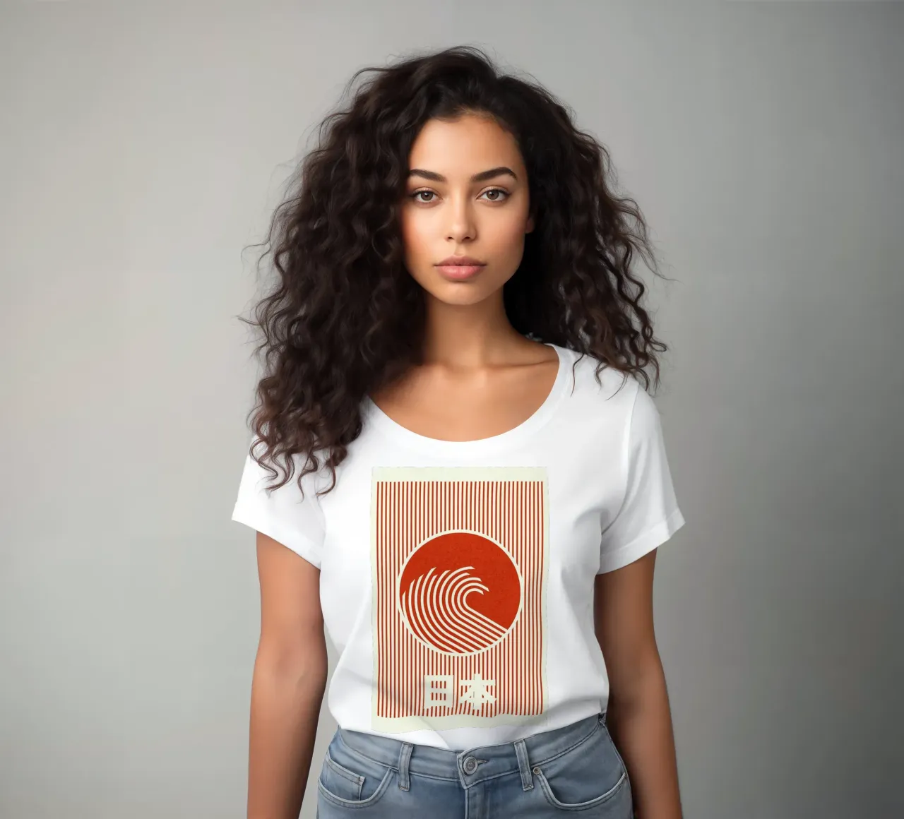 Great Wave Of Nippon Frauen T-Shirt von Rosi Feist