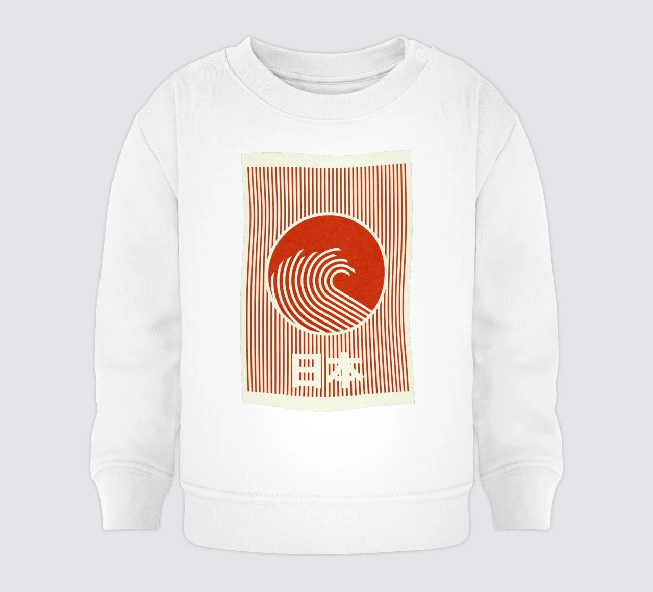 Great Wave Of Nippon sudadera de bebé de Rosi Feist