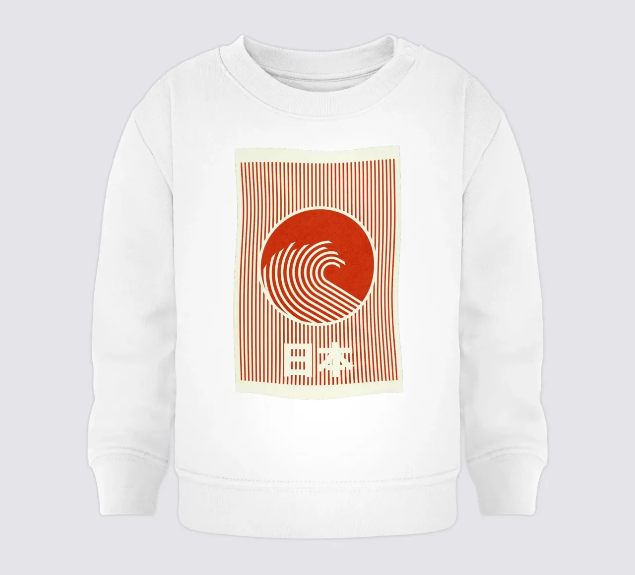 Great Wave Of Nippon felpa neonato da Rosi Feist
